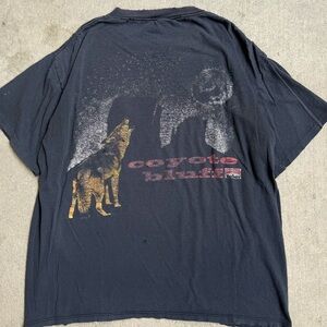 90s Vintage Marlboro Cigarettes Coyote Bluff Faded Black Men’s Tshirt XL 24x28